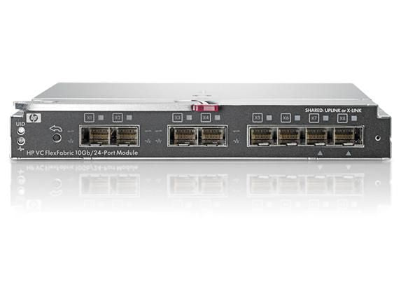 HP BladeSystem Virtual Connect FlexFabric 10Gb/24-port Gestionado Negro – Reacondicionado