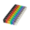 Microconnect MC-CABLEMARKER soporte para manguito de identificación de conductor Negro, Azul, Marrón, Verde, Gris, Naranja, Rojo, Violeta, Blanco, Amarillo 100 pieza(s)