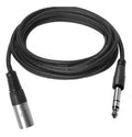 Vivolink PROAUDXLRJACKS2 cable de audio 2 m XLR 6,35mm Negro