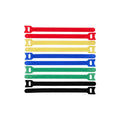 Lanview LVT-CABLESTRAPS1512-10MULTI presilla Bridas adherentes para cables Polipropileno (PP) Multicolor 10 pieza(s)