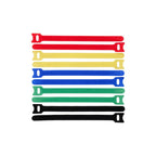 Lanview LVT-CABLESTRAPS1512-10MULTI presilla Bridas adherentes para cables Polipropileno (PP) Multicolor 10 pieza(s)