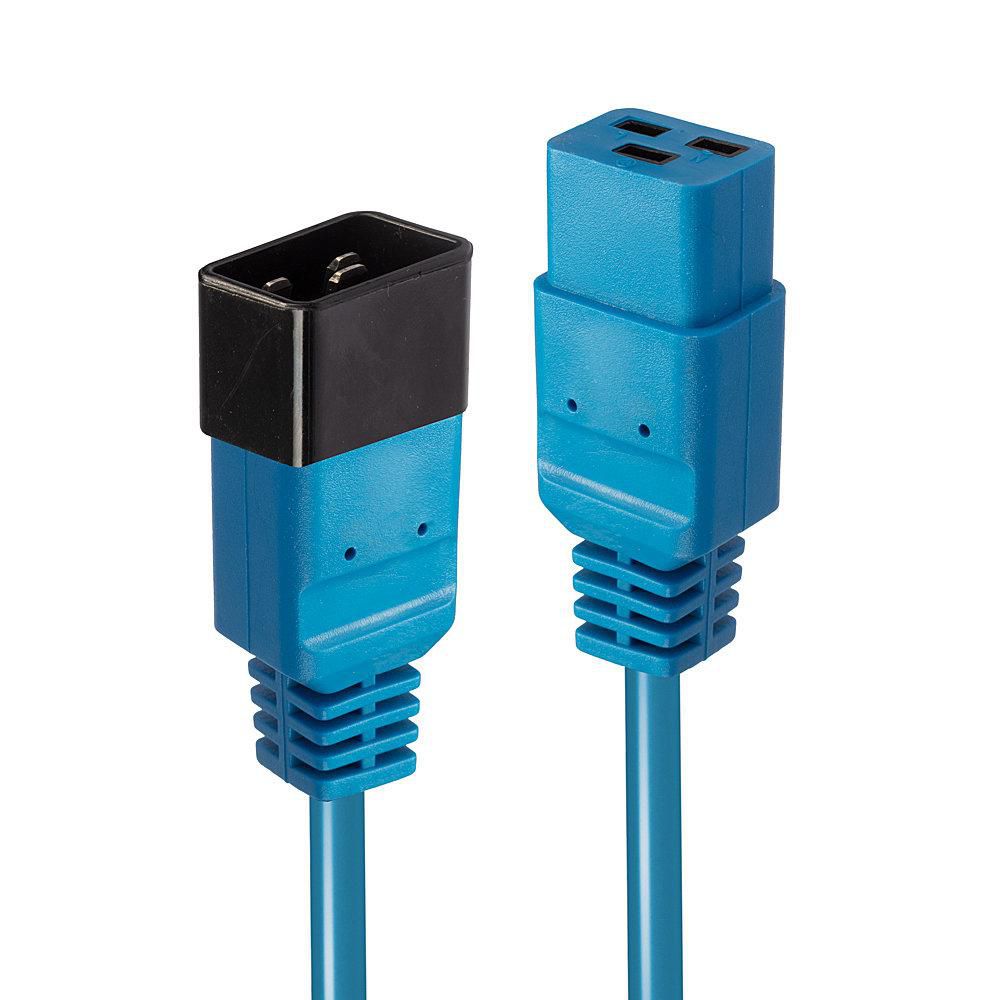 Lindy 30121 cable de transmisión Azul 2 m C19 acoplador C20 acoplador