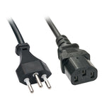 Lindy 30417 cable de transmisión Negro 2 m C13 acoplador