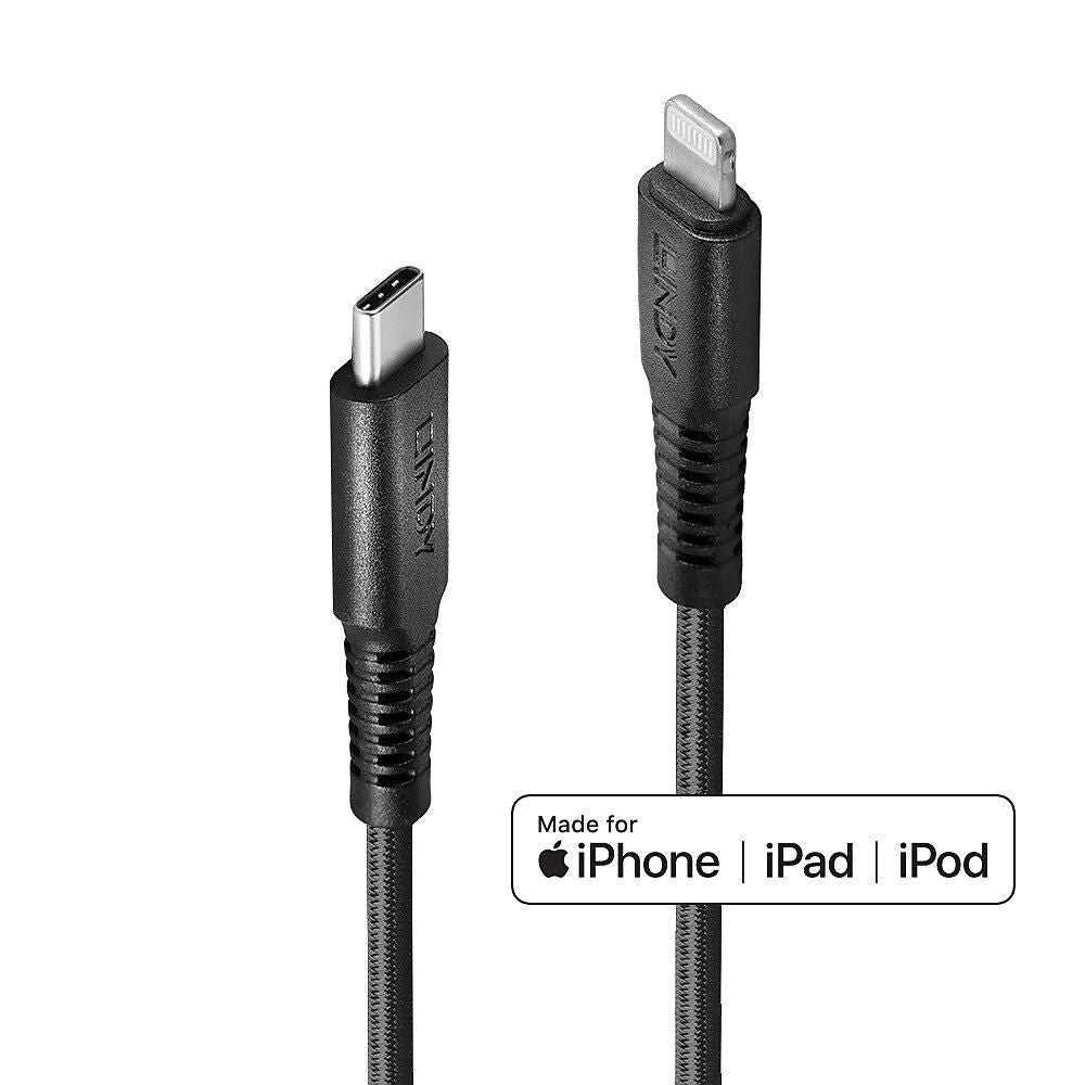 Lindy 31287 cable de conector Lightning 2 m Negro