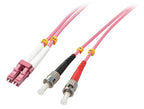 Lindy 46354 Cable de fibra óptica e InfiniBand 10 m LC ST Rosa