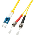Lindy 2m LC/ST Cable de fibra óptica e InfiniBand Multicolor, Amarillo