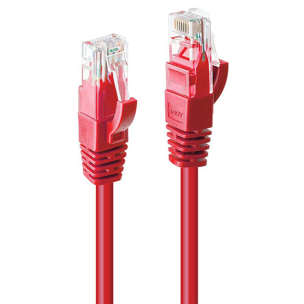 Lindy 48035 cable de red Rojo 5 m Cat6 U/UTP (UTP)