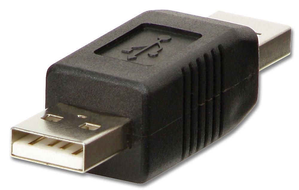 Lindy 71229 cambiador de género para cable USB A Negro