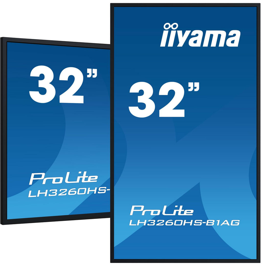 iiyama LH3260HS-B1AG pantalla de señalización Pizarra de caballete digital 80 cm (31.5") LED Wifi 500 cd / m² Full HD Negro Procesador incorporado Android 11 24/7