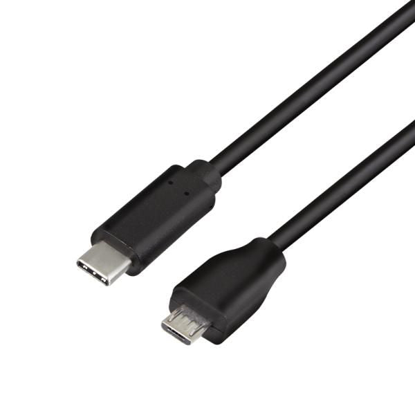 LogiLink CU0197 cable USB USB 2.0 1 m USB C Micro-USB B 0,48 Gbit/s Negro
