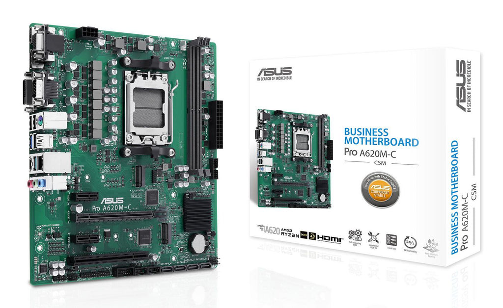 ASUS PRO A620M-C-CSM AMD A620 Zócalo AM5 micro ATX