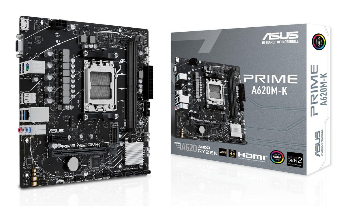 ASUS PRIME A620M-K AMD A620 Zócalo AM5 micro ATX