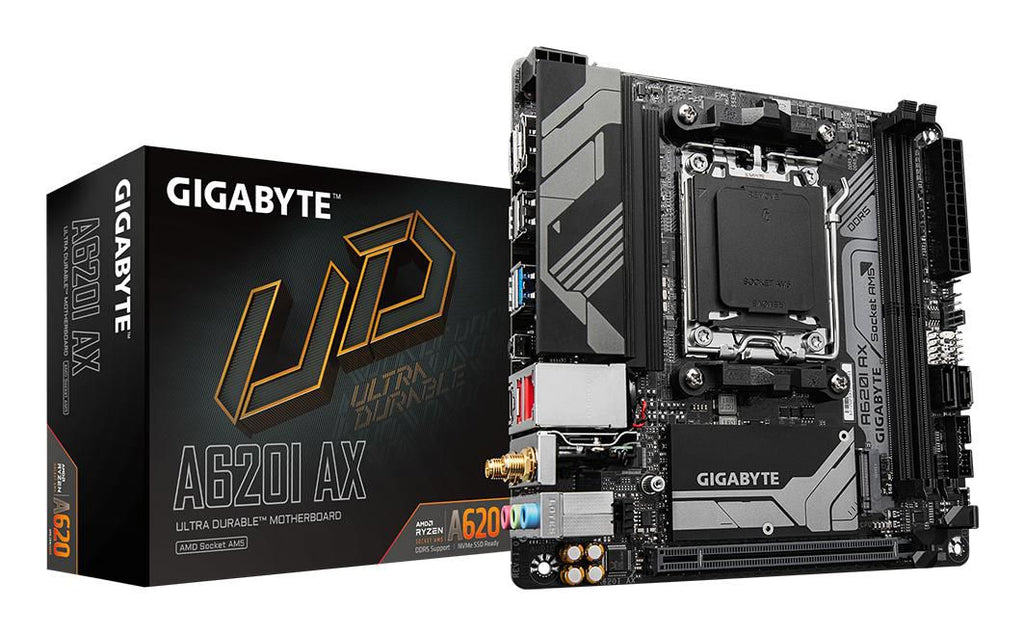GIGABYTE A620I AX placa base AMD A620 Zócalo AM5 mini ITX