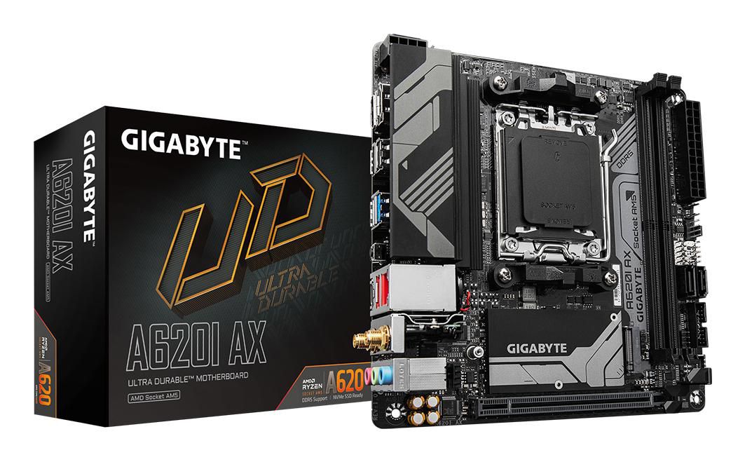 GIGABYTE A620I AX placa base AMD A620 Zócalo AM5 mini ITX