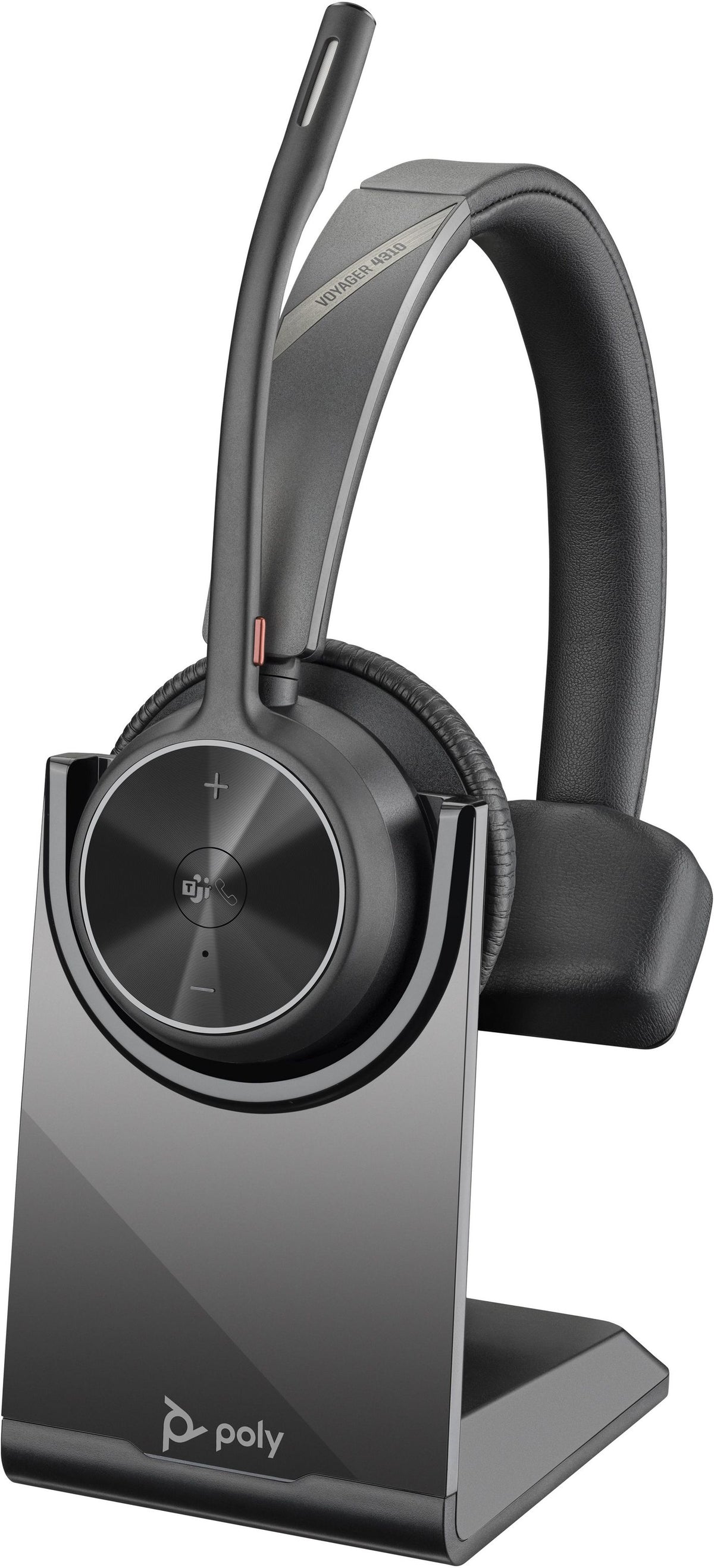 Auricular Inalámbrico Poly Voyager 4310 para Microsoft Teams + Adaptador BT700/ con Micrófono/ Bluetooth/ Negro
