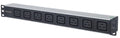 Intellinet 163613 unidad de distribución de energía (PDU) 8 salidas AC 1U Negro, Plata