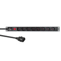 Lanview LVR-2MSCH-SW-C13-8 unidad de distribución de energía (PDU) 8 salidas AC 1U Negro