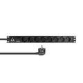 Lanview LVR-3MSCH-SPD-SCH8 unidad de distribución de energía (PDU) 8 salidas AC 1U Negro