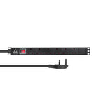 Lanview LVR-3MUK-SW-UK6 unidad de distribución de energía (PDU) 6 salidas AC 1U Negro