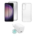 eSTUFF ES-KIT-SAMGALS23 cargador de dispositivo móvil Teléfono móvil Transparente, Blanco Corriente alterna Interior