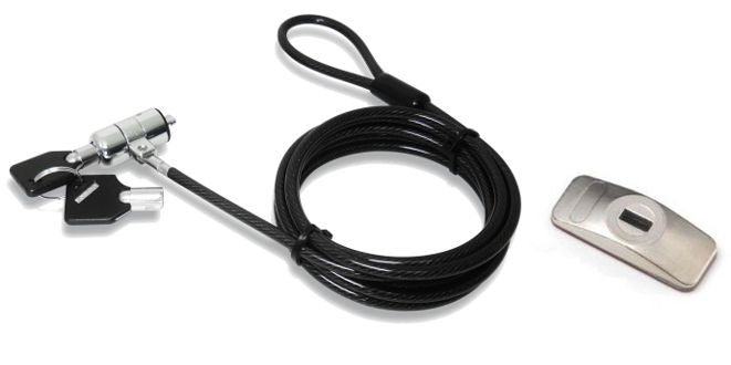 eSTUFF GLB220108 cable antirrobo Negro 1,8 m