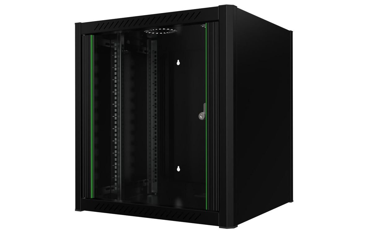 Lanview RWM12U56BL armario rack 12U Bastidor de pared Negro