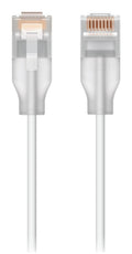 Ubiquiti UACC-Cable-Patch-EL-0.15M-W-24 Câble patch UniFi avec embouts translucides RJ45 et prise en charge Etherlighting lorsqu'il est associé à la commutation UniFi Pro Max, 0,15 m, blanc, pack de 24.