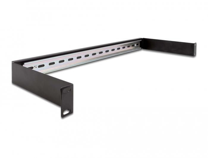 Delock 19? DIN rail Panel 1U black 66883