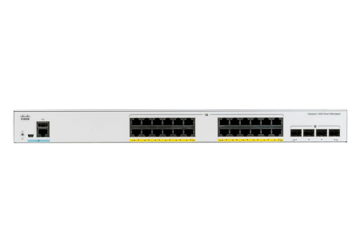 Cisco Catalyst 1000 24x10/100/1000 C1000-24T-4G-L-RFB – Reacondicionado