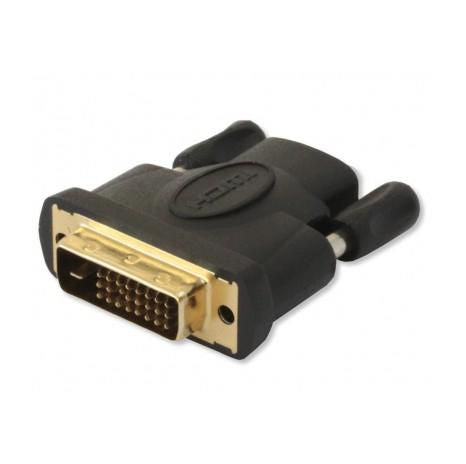 Techly IADAP-DVI-HDMI-F cambiador de género para cable DVI-D Negro