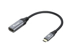Equip 133492 adaptador de cable de vídeo 0,15 m USB Tipo C Negro, Gris