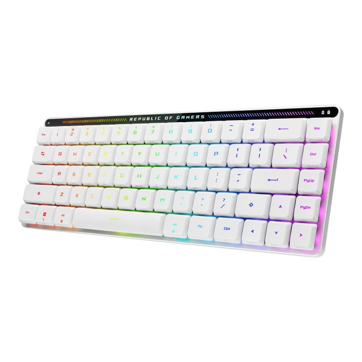 ASUS ROG Falchion RX Low Profile teclado Juego USB + RF Wireless + Bluetooth QWERTZ Blanco