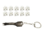 Microconnect MC-RJ45PORTBLOCK-W bloqueador de puerto RJ-45 Blanco 10 pieza(s)