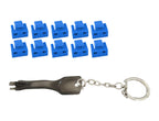 Microconnect MC-RJ45PORTBLOCK-B bloqueador de puerto RJ-45 Azul 10 pieza(s)