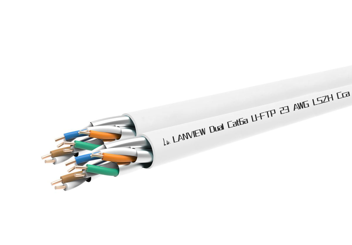 Lanview LVN122163 cable de red Blanco 305 m Cat6a U/FTP (STP) Alrededor