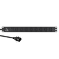 Lanview LVR-2MC14-SPD-C13X8 unidad de distribución de energía (PDU) 8 salidas AC 1U Negro