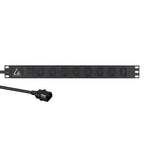 Lanview LVR-2MC14-SPD-C13X8 unidad de distribución de energía (PDU) 8 salidas AC 1U Negro
