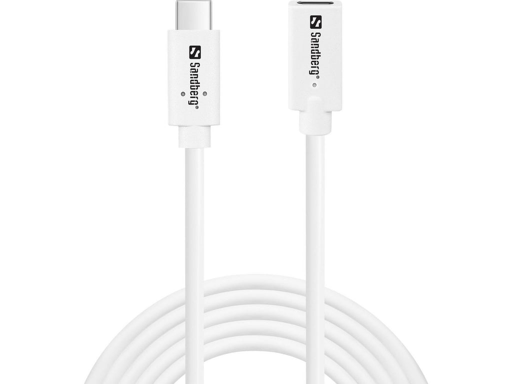 Sandberg 136-55 cable USB USB 3.2 Gen 2 (3.1 Gen 2) 200 m USB C 10 Gbit/s 100 W Blanco