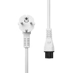Microconnect PE010830W cable de transmisión Negro 3 m Enchufe tipo E+F C5 acoplador