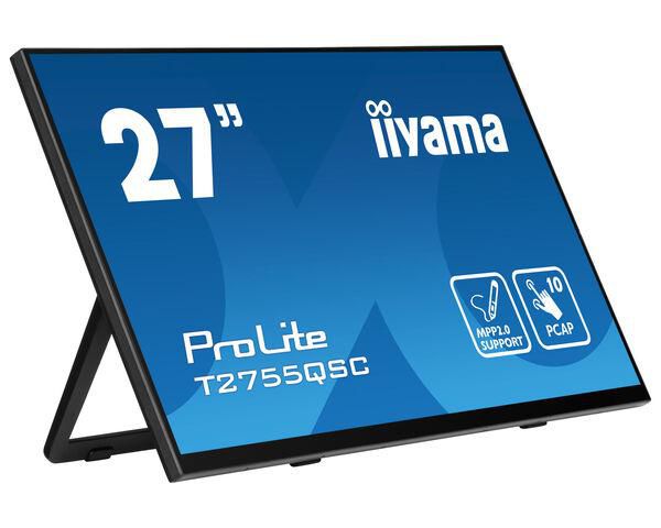 iiyama ProLite T2755QSC-B1 pantalla para PC 68,6 cm (27") 2560 x 1440 Pixeles Quad HD LCD Pantalla táctil Negro