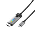 j5create JCC157 1,79 m USB Tipo C Negro, Gris