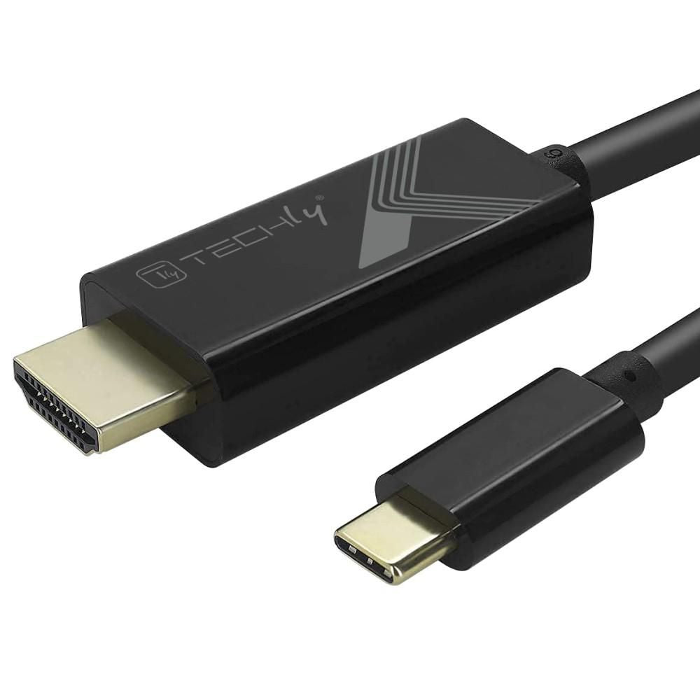 Techly IADAP-USBC-HDMI5TY adaptador de cable de vídeo 5 m USB Tipo C HDMI tipo A (Estándar) Negro