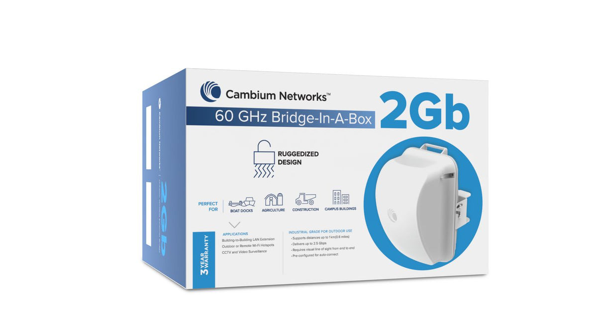 Cambium Networks 60GHz Bridge in a Box 2Gb C600510C031B