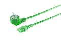 Microconnect MC-SCHUANGC13180G cable de transmisión Verde 1,8 m Enchufe tipo E+F C13 acoplador