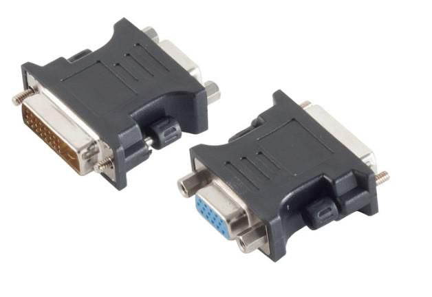 Microconnect MONBG cambiador de género para cable HD15 DVI-I 24+5Pin Negro