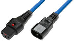 Microconnect MC-C13C14LOCK-1MB cable de transmisión Azul 1 m C13 acoplador C14 acoplador