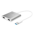 j5create JUA365 Adaptador gráfico USB 3840 x 2160 Pixeles Plata