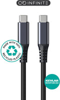eSTUFF ES604275 cable USB USB4 Gen 2x2 2 m USB C 20 Gbit/s 100 W Negro