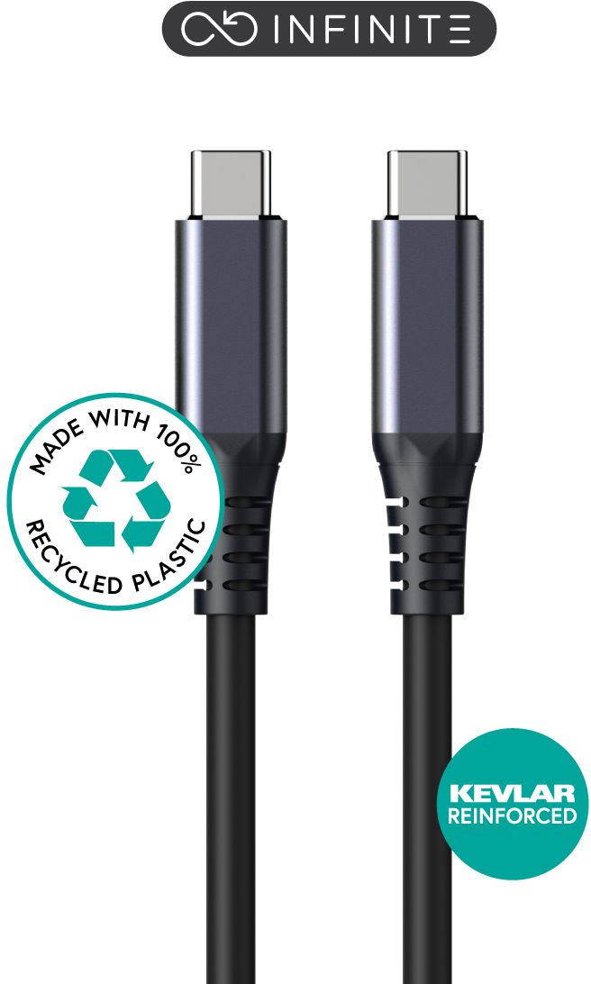 eSTUFF ES604275 cable USB USB4 Gen 2x2 2 m USB C 20 Gbit/s 100 W Negro