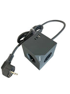 Microconnect MC-CUBE015USBMAGNETIC base múltiple 1,5 m 3 salidas AC Gris